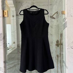 Metaphor Black Sleeveless A-Line Mini Dress